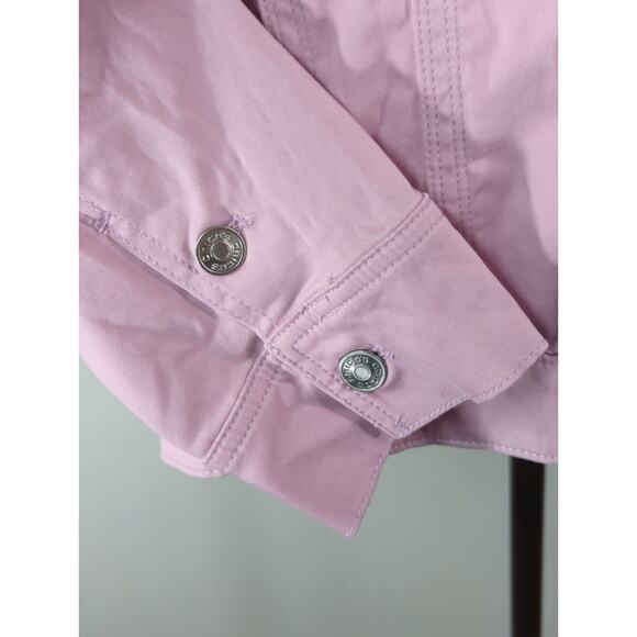 Chico's‎ Soft Pink Button Down Jacket Women's Large Coastal Travels Casual - Picture 6 of 14